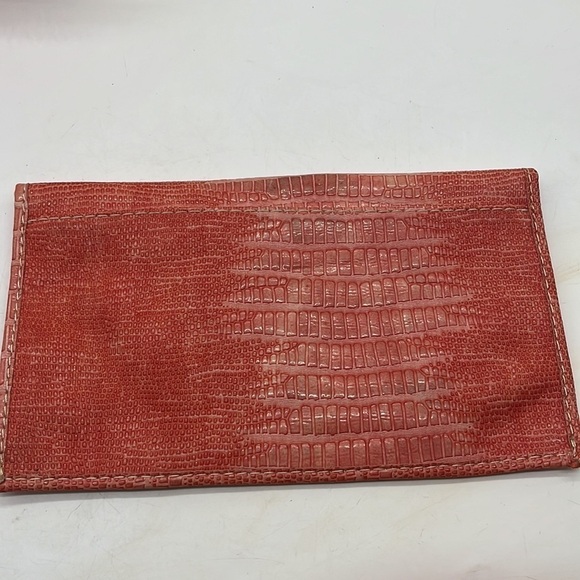 Live Love Loft Salmon Colored Clutch -  embossed. MCB2283D - Picture 5 of 7